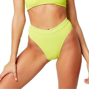 L*space Ridin' High Frenchi Bitsy Bottom in Acid Green